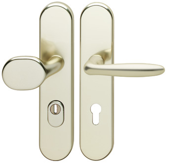 Security door handles, Aluminium, Hoppe, Verona 86G/3332ZA/3310/1510 impact resistance category 1 (protection class 2)