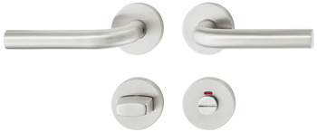 Door handle set, stainless steel, Startec, PDH3101, rose