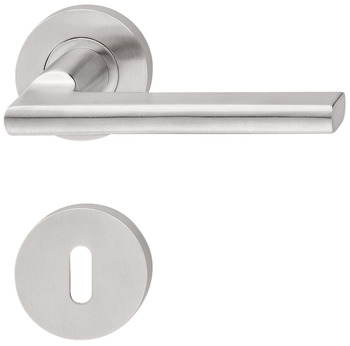 Door handle set, stainless steel, Startec, model PDH4181, rose