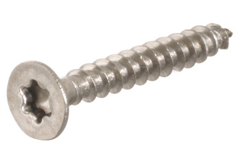 Chipboard screw, Hospa, stainless steel, countersunk head, TS, fully or partially threaded