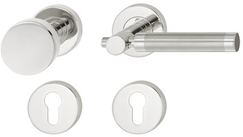 Door handle set, Stainless steel, Startec, model LDH 2191 Bicolor
