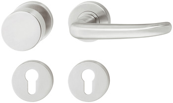 Door handle set, stainless steel, Startec, PDH3124, rose