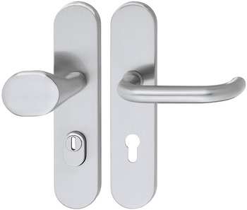 Security door handles, Aluminium, Startec, model SDH 2112 impact resistance category 1