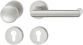 Door handle set, stainless steel, Startec, PDH5104, rose