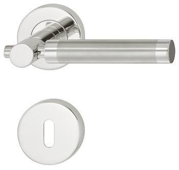 Door handle set, Stainless steel, Startec, model LDH 2191 Bicolor