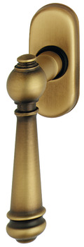 Window handle, Scheitter 826 steel/brass