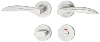 Door handle set, stainless steel, Startec, model PDH4177, rose