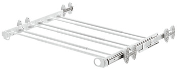 Pull out trouser rack, Full extension with soft and self closing mechanism
