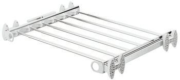 Pull out trouser rack, Full extension with soft and self closing mechanism