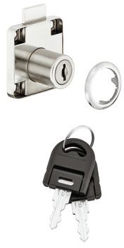 Deadbolt rim lock, Econo, with plate cylinder, backset 25 mm