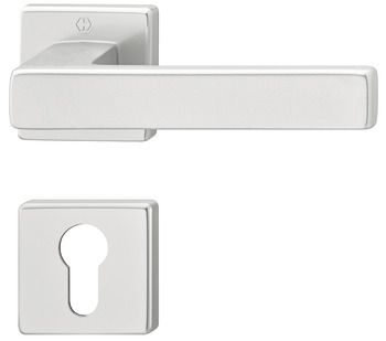 Door handle set, Aluminium, Hoppe, Austin 1769/843KV/843KVS