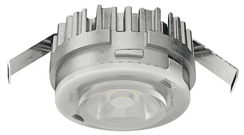 Light module, Häfele Loox LED 2090 12 V 2-pin (monochrome) drill hole ⌀ 26 mm aluminium