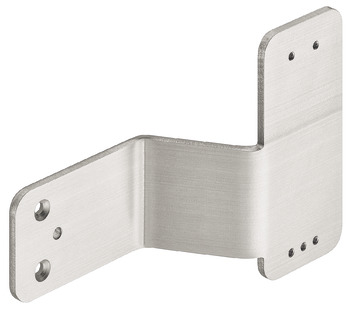 Mounting plate, for door alarm for narrow frame doors and full panel doors with panic push bar