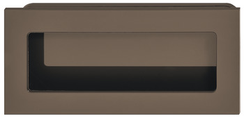 Inset handle, Polyamide, rectangular