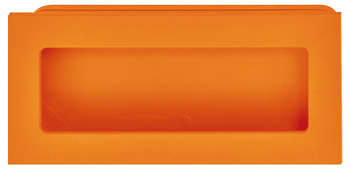 Inset handle, Polyamide, rectangular