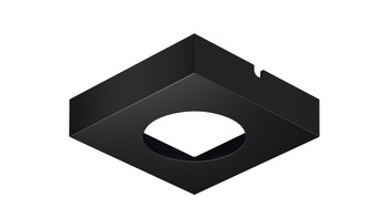 Housing for undermounted light, for Häfele Loox5 light module for drill hole ⌀ 58 mm, steel
