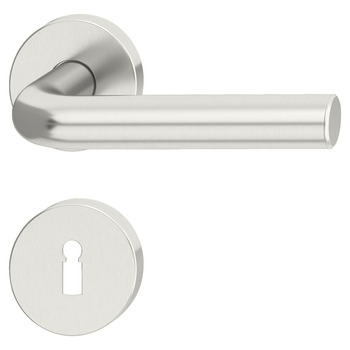 Door handle set, Stainless steel, Startec, PDH5101, rose/escutcheon