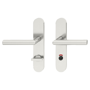 Door handle set, Stainless steel, Startec, PDH5103, long backplate
