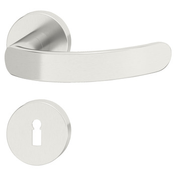 Door handle set, Stainless steel, Startec, PDH5128, rose/escutcheon