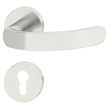 Door handle set, Stainless steel, Startec, PDH5128, rose/escutcheon