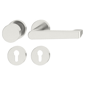Door handle set, Stainless steel, Startec, PDH5134, rose/escutcheon