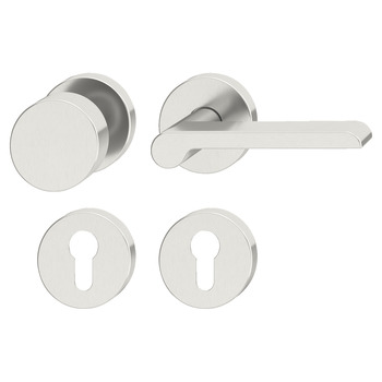 Door handle set, Stainless steel, Startec, PDH5146, rose/escutcheon