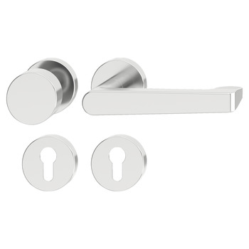 Door handle set, Aluminium, Startec, PDH5234, rose/escutcheon