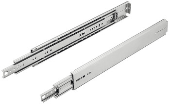 Ball bearing runners, Full extension, Accuride 9301, load bearing capacity up to 272 kg, steel, side/surface mounted