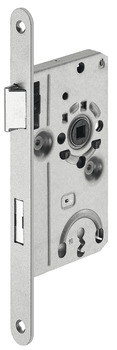 Mortise lock, for hinged doors, Startec, grade 2, cipher bit, backset 55 mm