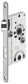 Mortise lock, for hinged doors, Startec, bathroom/WC, backset 55 mm