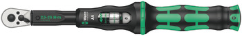 Torque wrench, 1/4 square drive with socket wrench, 2.5-25 Nm