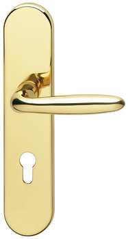 Security door handles, brass, Hoppe, Verona M86G/3332ZA/3310/151 impact resistance category 1 (protection class 2)