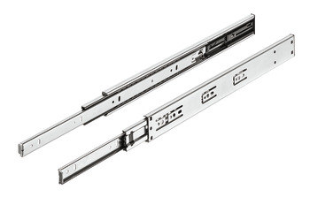 Ball bearing runners, Häfele Matrix Runner BB A, full extension, load bearing capacity up to 30 kg, steel, side mounted