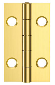 Drill-in hinge, brass, crank A, straight