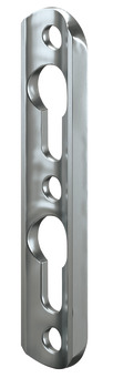Profiled plate, For machined-recess installation, with 2 slots