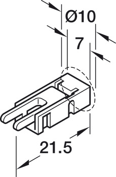 Línea de alimentación del adaptador, para Häfele Loox5 12 V