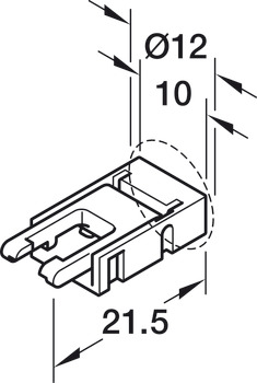 Línea de alimentación del adaptador, para Häfele Loox5 12 V