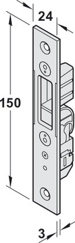 Placa de cierre con contacto de cerradura RSK, con contacto de conexión de la palanca RSK