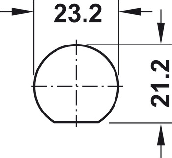 Cerradura de palanca, Kaba 8, con cilindro de pasador, fijación por tuerca, grosor de puerta ≤24 mm, perfil estándar a medida