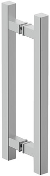 Jaladera de la puerta deslizante, Aluminio, doble cara, angular