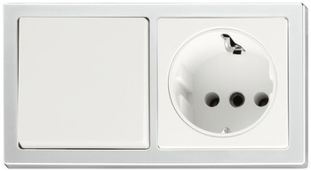 Interruptor de apagado y toma de corriente, Juego de instalación con enchufe SV16, 230 V