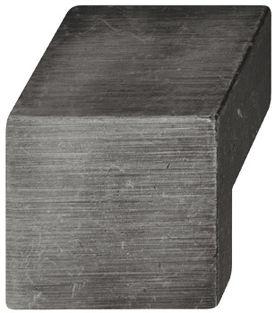 Botón de mueble, de aleación de zinc, cuadrado