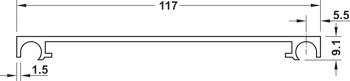 Kit de profil d'assemblage, pour liaison et recouvrement en haut et en bas