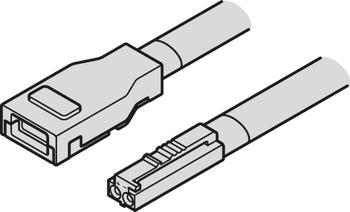 Câble d'alimentation, pour bande silicone LED Häfele Loox5 12 V 8 mm 2 pôles (monochrome)