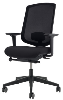 Chaise de bureau, O4001, siège rembourré : housse en étoffe, rembourrage dorsal : Network