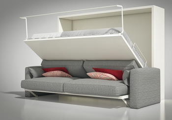 Ferragem para cama abatível, Sofá-cama Teleletto II, com aro, estrado e aro de sofá