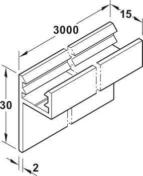Perfil de mecanismo de retenção, Sistema de montagem de painel para encaixar
