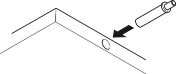 Placa adaptadora linear, para mecanismos com amortecedor, com ajuda de posicionamento