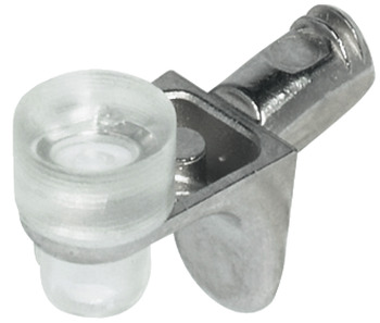 Suporte de prateleira, para embutir em diâmetro de furo de 5 mm, liga de zinco com suporte de plástico