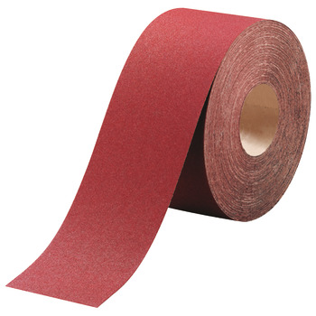 Rolo de papel de lixa, para madeira dura, metal, vernizes, película de resina melamínica; L x C: 115 mm x 50 m